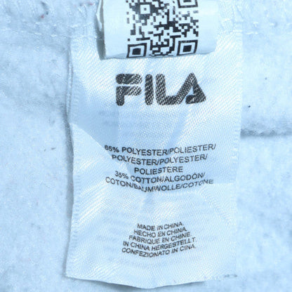 Fila Boys White Crew Neck Logo Sweatshirt 13-15 Years Polyester Cotton