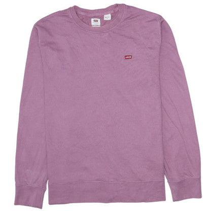 Mens UK Size L Levi's Purple Pullover Sweatshirt