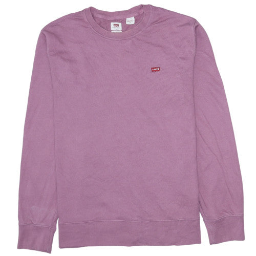 Mens UK Size L Levi's Purple Pullover Sweatshirt