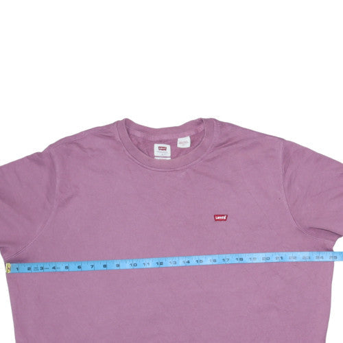 Mens UK Size L Levi's Purple Pullover Sweatshirt