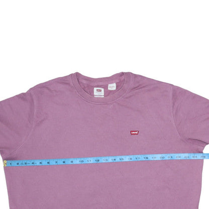 Mens UK Size L Levi's Purple Pullover Sweatshirt