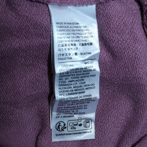 Mens UK Size L Levi's Purple Pullover Sweatshirt