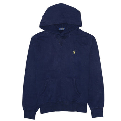 Mens UK Size S Ralph Lauren Blue Pullover Hoodie