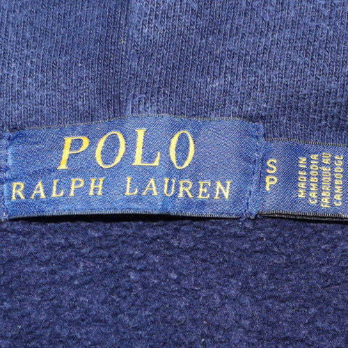 Mens UK Size S Ralph Lauren Blue Pullover Hoodie