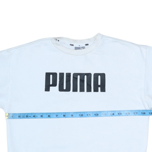 Womens UK Size 8 PUMA White Pullover Sweatshirt