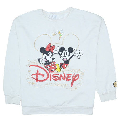 Womens UK Size XL Disney White Pullover Sweatshirt