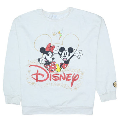 Womens UK Size XL Disney White Pullover Sweatshirt