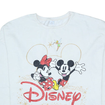 Womens UK Size XL Disney White Pullover Sweatshirt