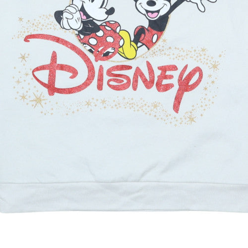 Womens UK Size XL Disney White Pullover Sweatshirt