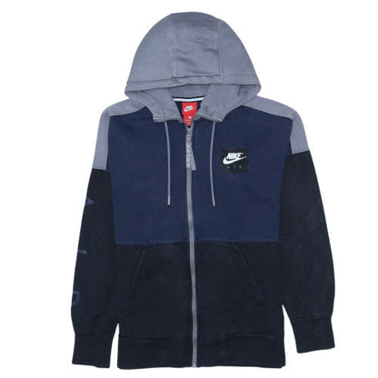 Mens UK Size XS Nike Blue Full Zip Hoodie