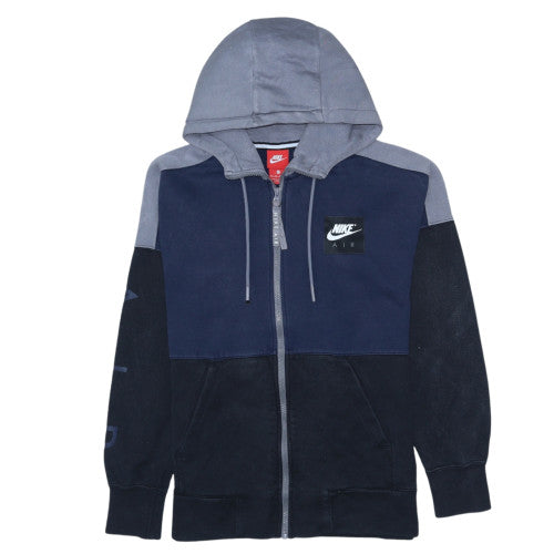 Mens UK Size XS Nike Blue Full Zip Hoodie