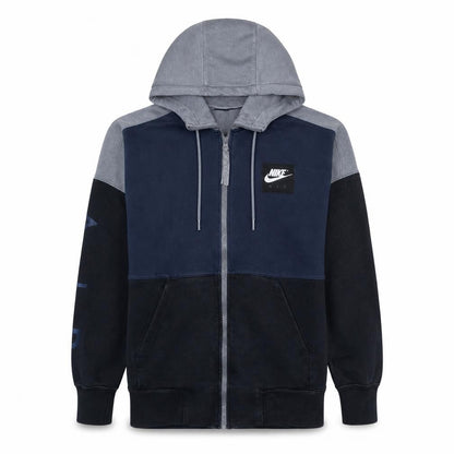 Mens UK Size XS Nike Blue Full Zip Hoodie
