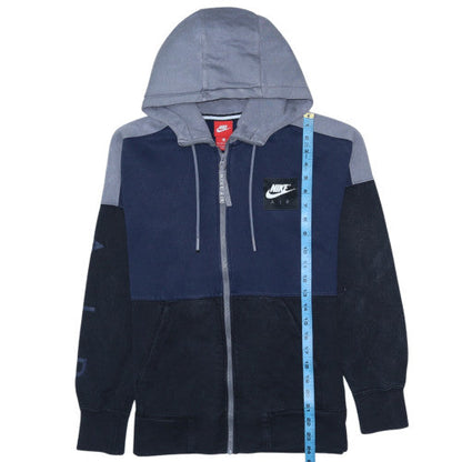 Mens UK Size XS Nike Blue Full Zip Hoodie