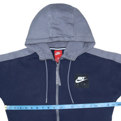 Mens UK Size XS Nike Blue Full Zip Hoodie