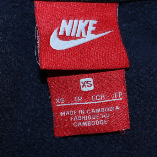 Mens UK Size XS Nike Blue Full Zip Hoodie