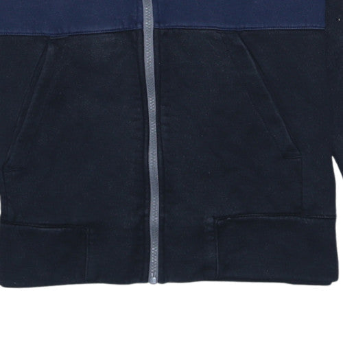 Mens UK Size XS Nike Blue Full Zip Hoodie