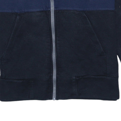 Mens UK Size XS Nike Blue Full Zip Hoodie