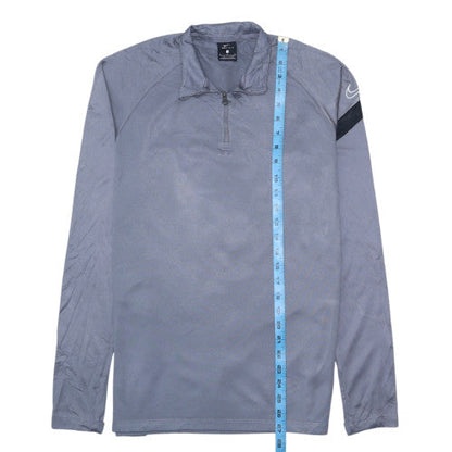 Mens UK Size S Nike Grey 1/4 Zip Sweatshirt
