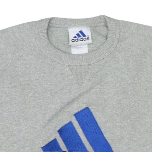 Womens UK Size M adidas Grey Pullover Sweatshirt