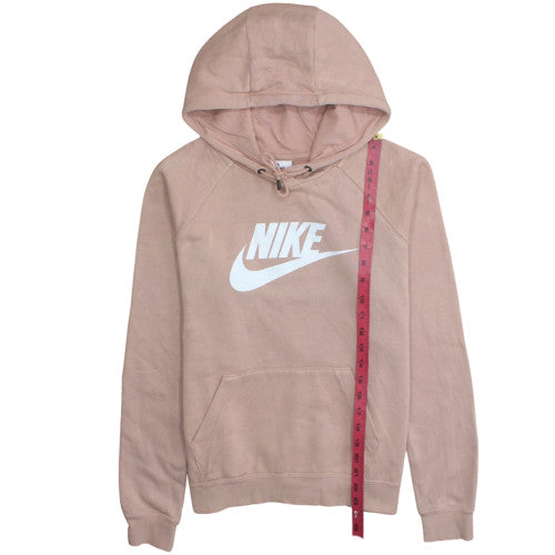 Womens UK Size M Nike Beige Pullover Hoodie