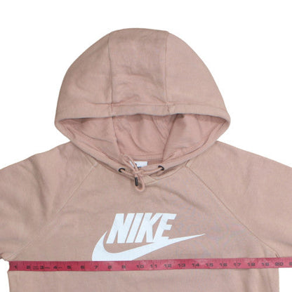 Womens UK Size M Nike Beige Pullover Hoodie