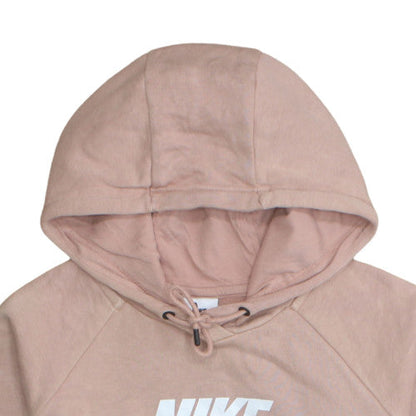Womens UK Size M Nike Beige Pullover Hoodie