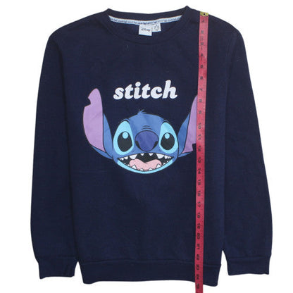 Womens UK Size 12/14 Disney Blue Pullover Sweatshirt