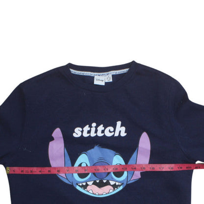 Womens UK Size 12/14 Disney Blue Pullover Sweatshirt