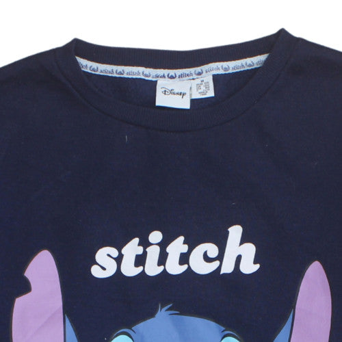 Womens UK Size 12/14 Disney Blue Pullover Sweatshirt