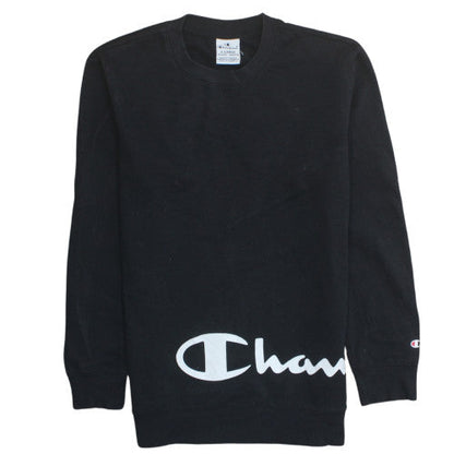 Teens UK Size XL Champion Black Pullover Sweatshirt