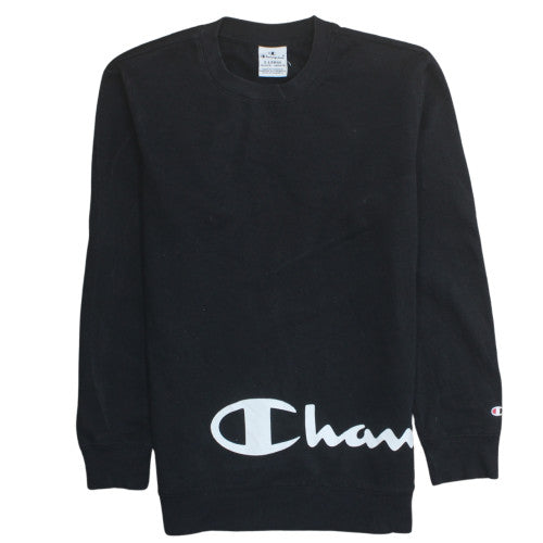 Teens UK Size XL Champion Black Pullover Sweatshirt