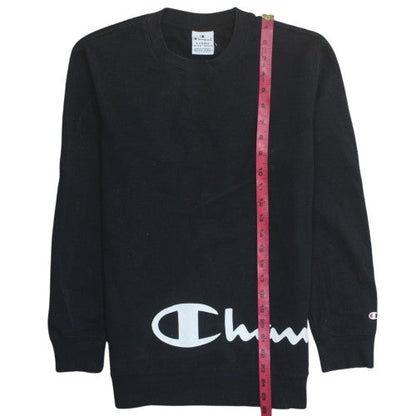 Teens UK Size XL Champion Black Pullover Sweatshirt
