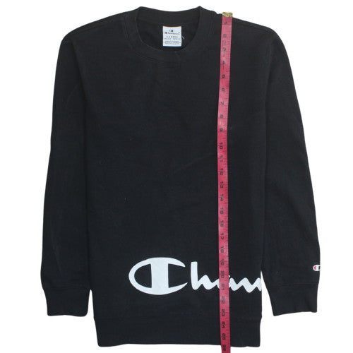 Teens UK Size XL Champion Black Pullover Sweatshirt