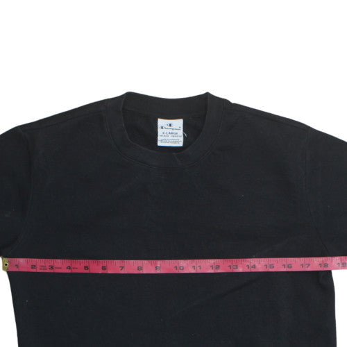 Teens UK Size XL Champion Black Pullover Sweatshirt