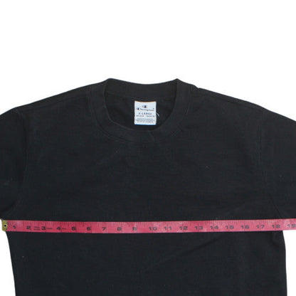 Teens UK Size XL Champion Black Pullover Sweatshirt