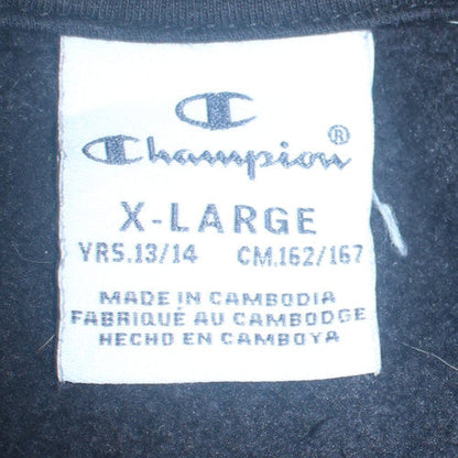 Teens UK Size XL Champion Black Pullover Sweatshirt