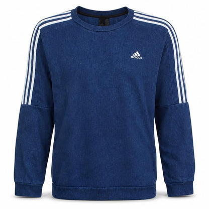 Mens UK Size M adidas Blue Pullover Sweatshirt
