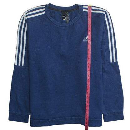 Mens UK Size M adidas Blue Pullover Sweatshirt