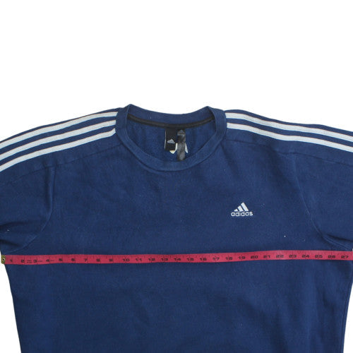 Mens UK Size M adidas Blue Pullover Sweatshirt