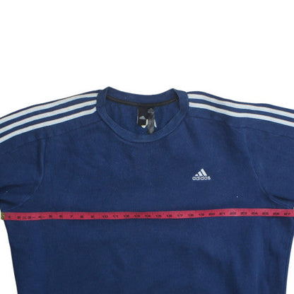 Mens UK Size M adidas Blue Pullover Sweatshirt
