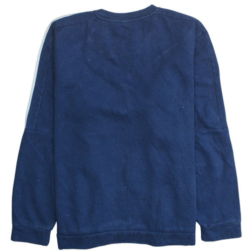 Mens UK Size M adidas Blue Pullover Sweatshirt