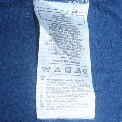 Mens UK Size M adidas Blue Pullover Sweatshirt