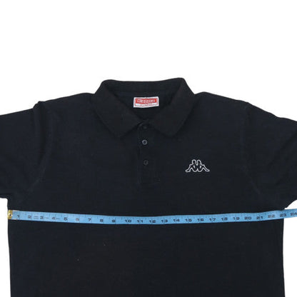 Kappa Men's Black XL Cotton Short Sleeve Polo Shirt