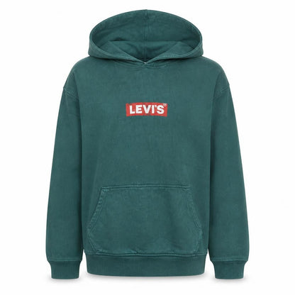 Mens UK Size S Levi's Green Pullover Hoodie