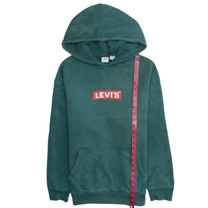 Mens UK Size S Levi's Green Pullover Hoodie