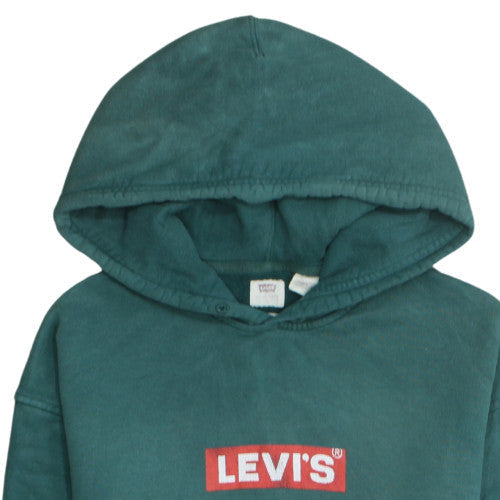 Mens UK Size S Levi's Green Pullover Hoodie