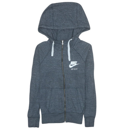Womens UK Size XS Nike Grey Full Zip Hoodie