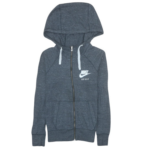 Womens UK Size XS Nike Grey Full Zip Hoodie