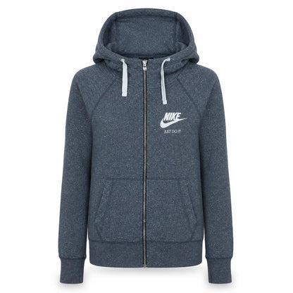Womens UK Size XS Nike Grey Full Zip Hoodie