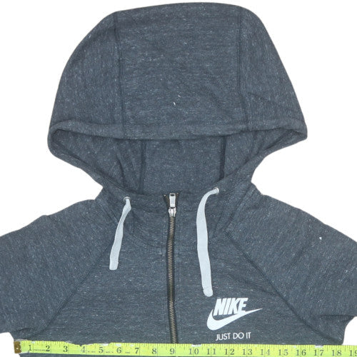 Womens UK Size XS Nike Grey Full Zip Hoodie